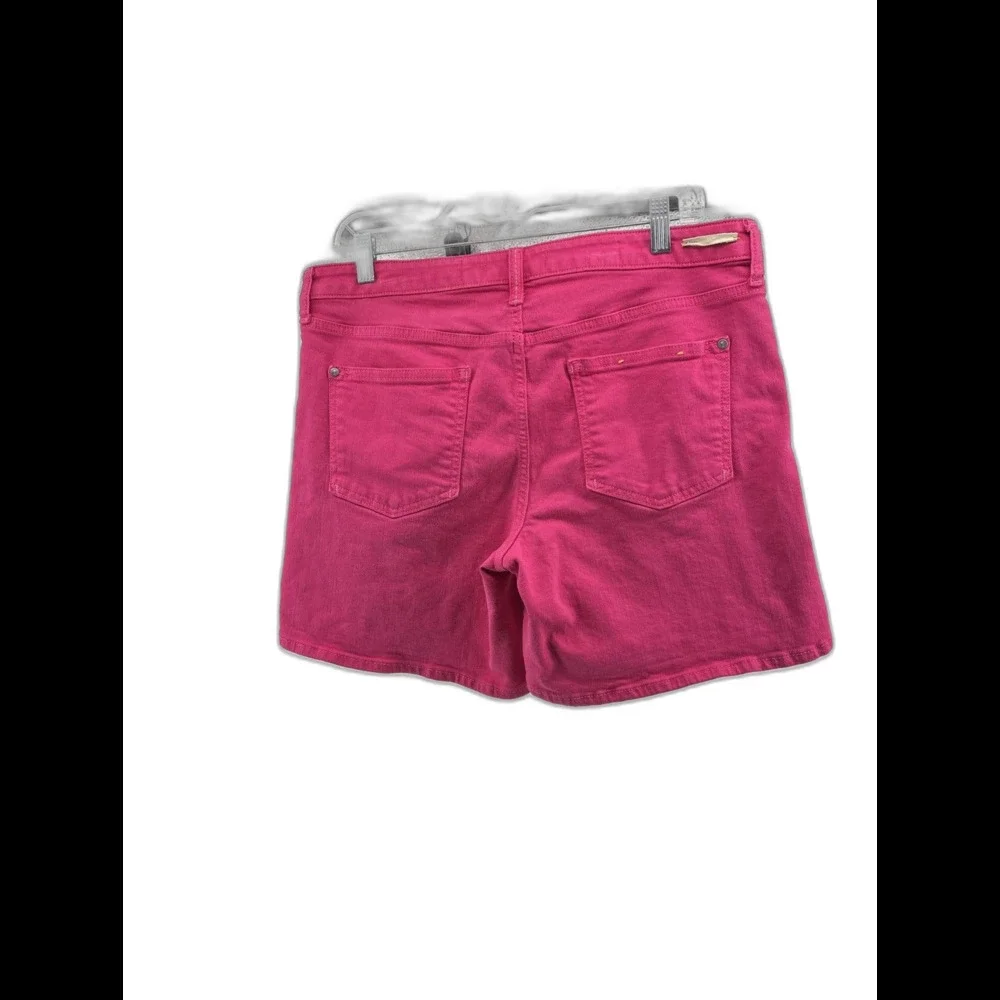 Pilcro and The Letterpress Anthropologie Women's Pink Stet Denim Shorts Size 31 - Picture 4 of 7